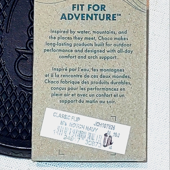 Chaco Men's Classic Flip flop Notch Navy - Picture 7 of 13